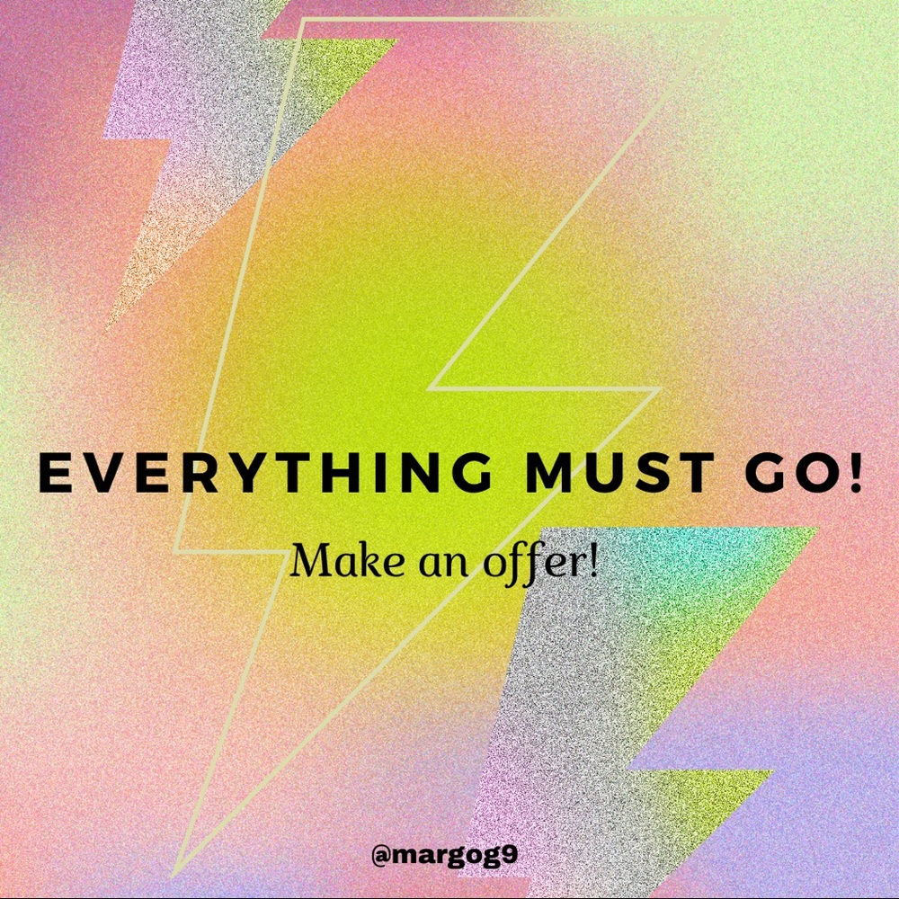 I’m moving! Make an offer or take advantage of my already super low prices!